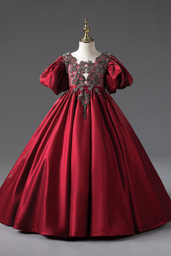 red royal princess dress