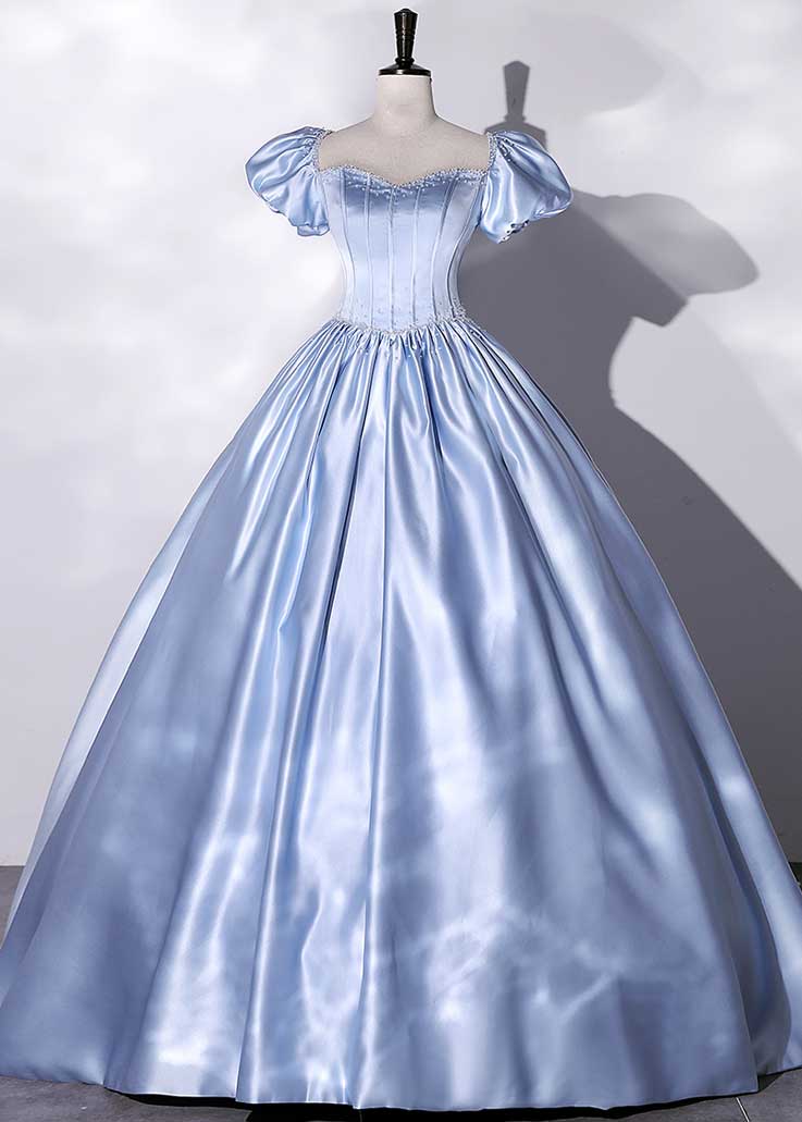 Cinderella Theme Pastel Blue Princess Ball Gown Wedding Dress ET3029 – JoJo  Shop