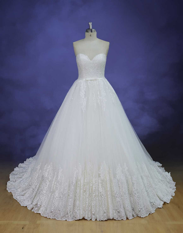 Strapless Lace Ball Gown Wedding Dress RH1603